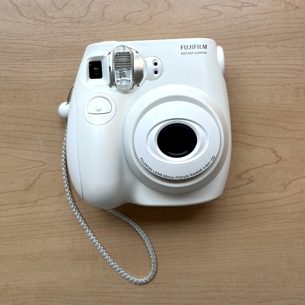 White Fujifilm Instant Camera